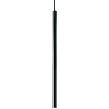 Image of Ideal Lux Lighting - Ideal Lux Ultrathin - LED 1 Light Slim Ceiling Pendant Black