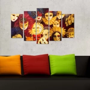 Image of 5M-47 Multicolor Decorative MDF Painting (5 Pieces)