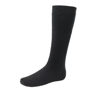 Image of Click Workwear Thermal Terry Socks Long CottonPolyester Black Ref TSLL