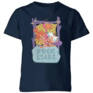 image of The Flintstones Rock Stars Kids T-Shirt - Navy - 11-12 Years