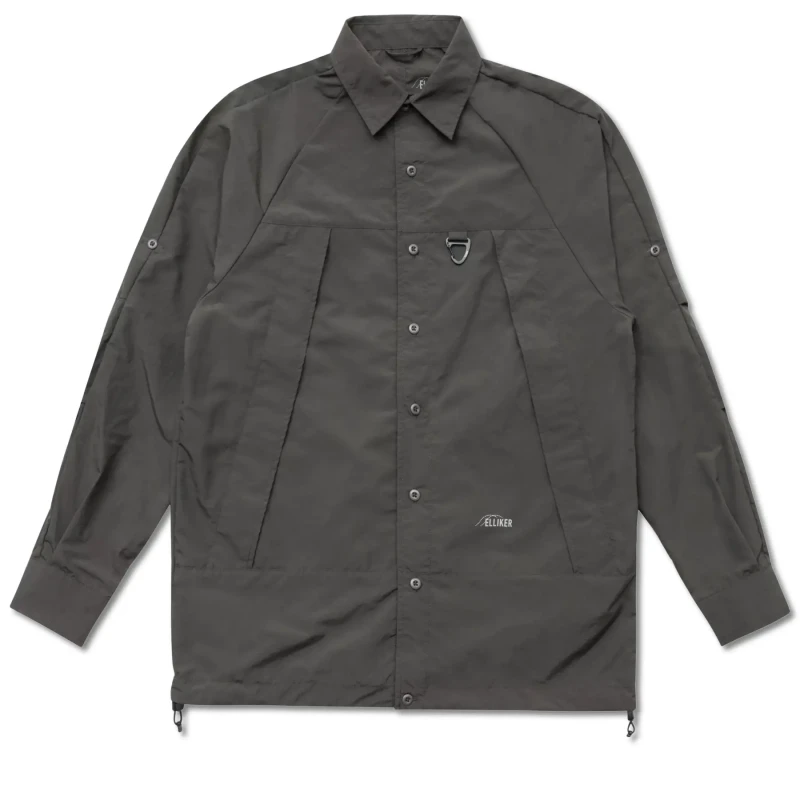 Image of Elliker Long sleeve zippered technical jersey Elliker Craw Gris Male L
