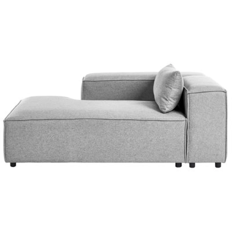 Image of Beliani Right-Hand Chaise Lounge Brande Grey