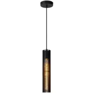 Image of Lucide LIONEL - Pendant Light - Ø6.5cm- 1xE27 - Black