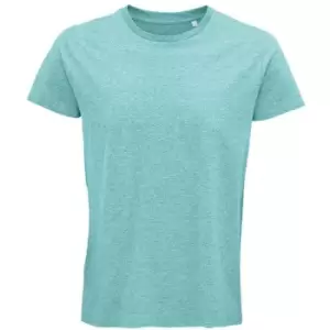 Image of SOLS Mens Crusader Heather Organic T-Shirt (L) (Light Green)