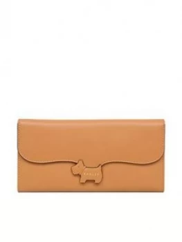 image of Radley Crest Large Flapover Matinee Purse - Dark Butter