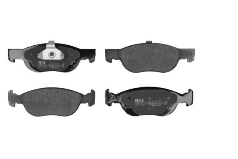 Image of MEYLE 025 219 2818 Brake pad set Front Axle, not prepared for wear warning indicator, Original Quality, with anti-squeak plate Brake Pad Set,disc bra