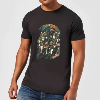 Image of Marvel Avengers Infinity War Avengers Team T-Shirt - Black - 3XL - Black
