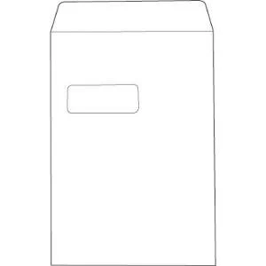 Image of Value C4 Pocket Window Envelope Press Seal 100gsm White Pack of 250