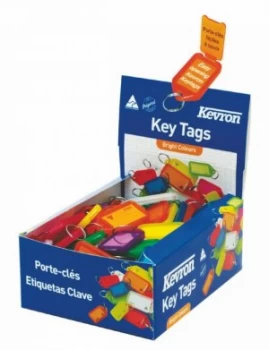 Kevron Keytags Plastic Tub Assorted ID5AC100Z (PK100) - main image