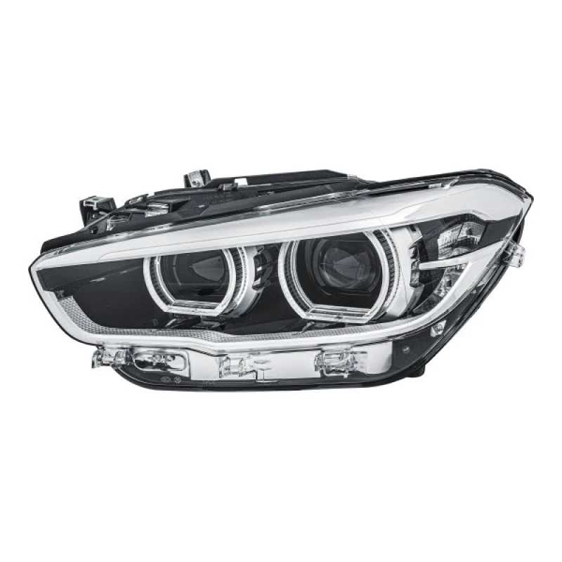 Image of HELLA 1EX 011 930-411 Headlights LED, without LED control unit for daytime running-/position ligh, Left, with motor for headlamp levelling, LED Headl