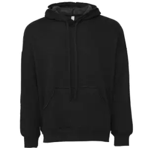 image of Bella + Canvas Unisex Adult Raw Seam Hoodie (M) (Black Heather)