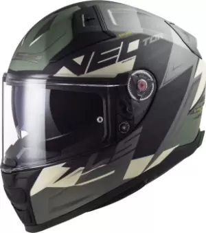 Image of LS2 Vector II Absolute Helmet, black-silver, Size 3XL, black-silver, Size 3XL