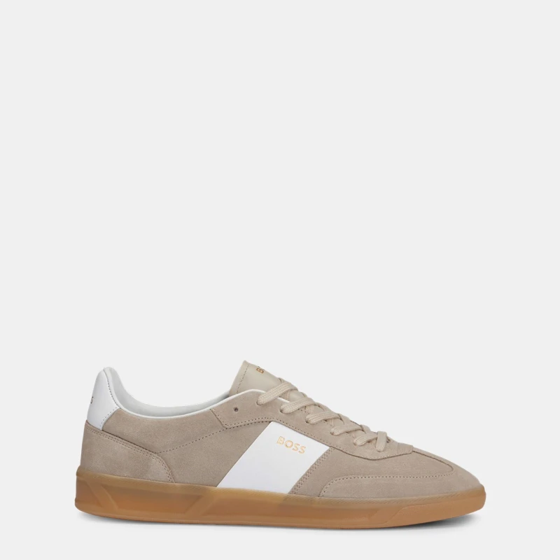Image of Boss Boss Brandon Tennis Style Trainer - Beige Beige 9