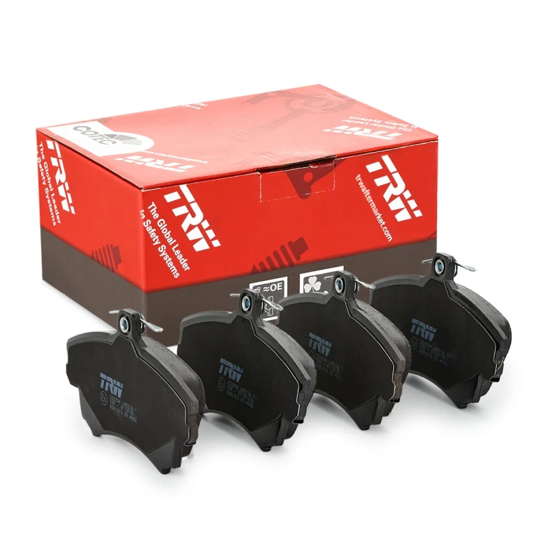 Image of TRW GDB1313 Brake pad set with acoustic wear warning, with accessories, with brake caliper screws Brake Pad Set,disc brake (402)