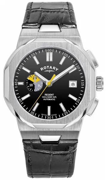 Image of Rotary GS05455/04 Mens Regent Automatic Black Dial Watch