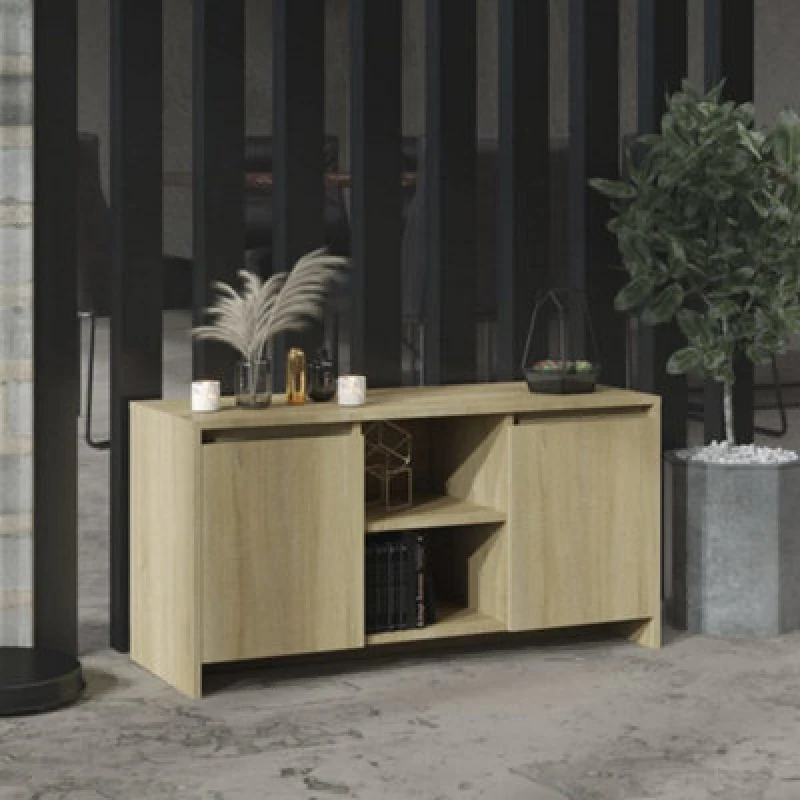 Image of Vidaxl TV Cabinet Sonoma Oak 102X37.5X52.5cm Engineered Wood