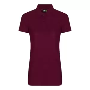 Image of PRO RTX Womens/Ladies Pro Polyester Polo Shirt (XS) (Burgundy)