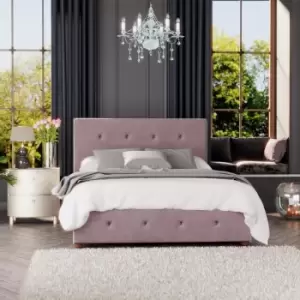 Image of Laurence Llewelyn-Bowen Laurence Llewelyn Bowen Hesper Ottoman Storage Bed Plush Velvet Blush Single