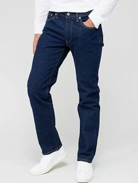 image of Levis 514 Straight Fit Jeans - Chain Rinse - Dark Blue