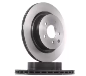 Image of PAIR PAINTED BREMBO BRAKE DISCS 09.7356.21