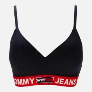 Image of Tommy Hilfiger Womens Organic Recycled Triangle Bralette - Desert Sky - S