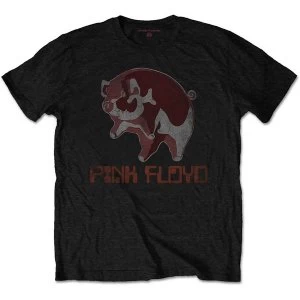 image of Pink Floyd - Ethnic Pig Mens Large T-Shirt - Black