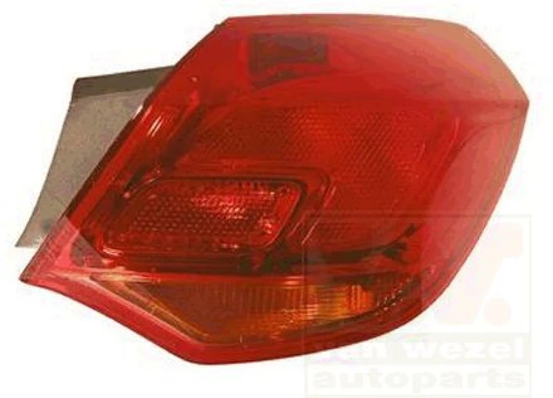 Image of VAN WEZEL 3749932 Rear light Outer section, without bulb holder, Right Combination Rearlight (391)
