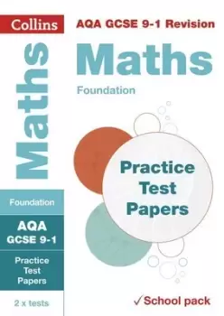 Image of AQA GCSE maths Foundation practice test papers by Collins GCSE