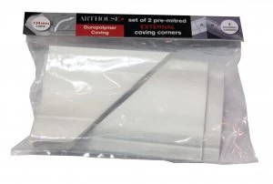 Image of Wickes Duropolymer Coving 134mm External Corner Pack 2