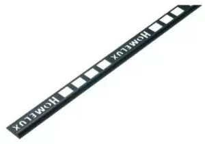 image of Homelux 9mm Round Edge PVC Tile Trim - Black - 1.83m