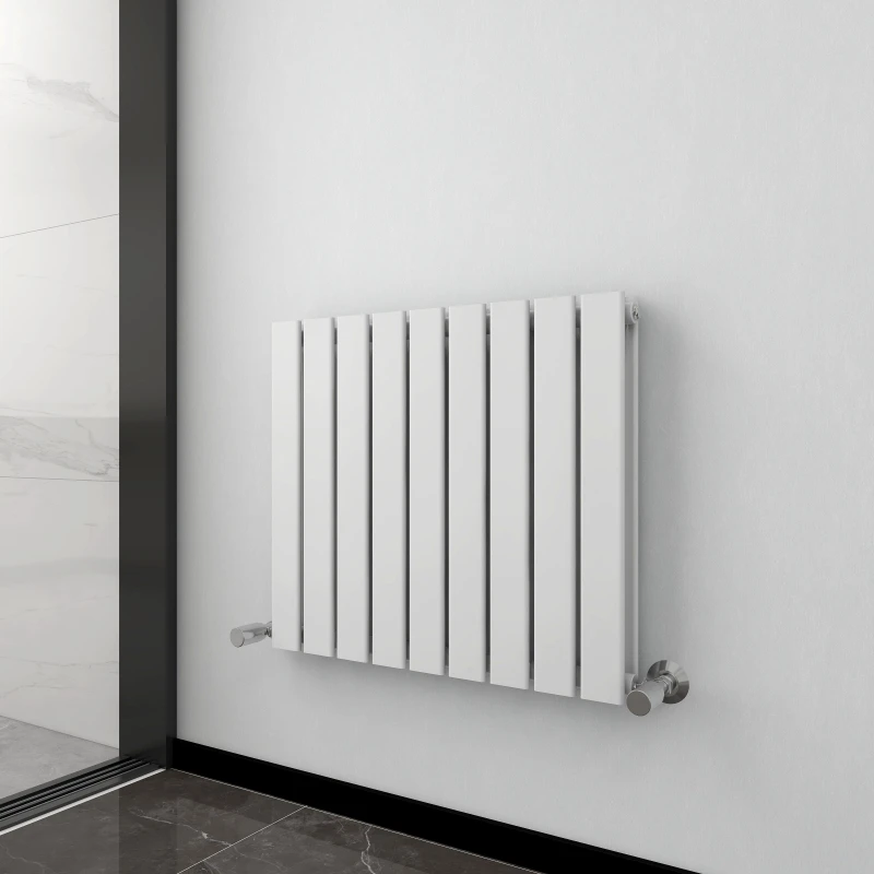 Image of MCC DIRECT 600 x 612mm Double Designer Flat Panel Central Heating Radiator white HD1201