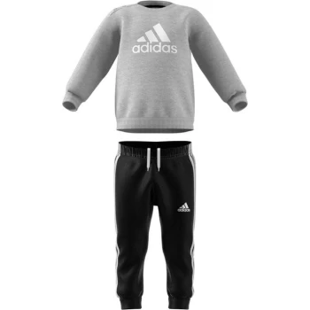 Image of adidas Badge of Sport Jogger Set Kids - Grey/Blk/Wht