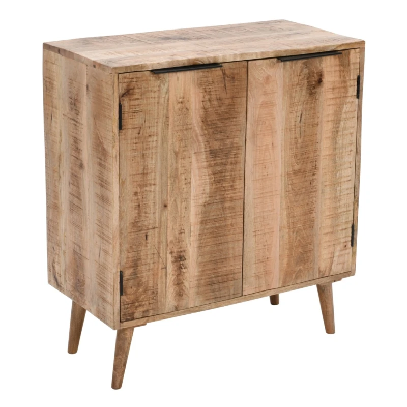 Image of Indian Hub Surrey Solid Wood Drinks Cabinet / Sideboard