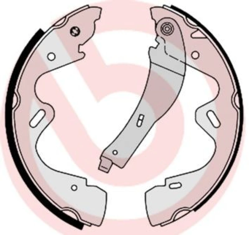 Image of BREMBO Brake Shoe Set BREMBO S 56 517