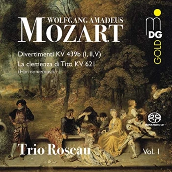 Image of Trio Roseau - Wolfgang Amadeus Mozart: Divertimenti KV439b (I, II,V)/... CD