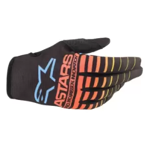 Alpinestars Radar Gloves Black Yellow Fluo Coral M