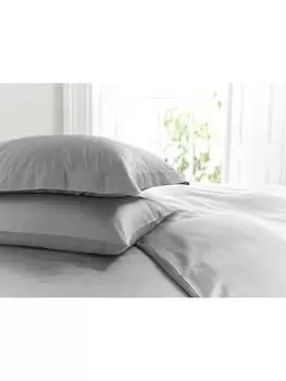 Image of Luxury 1000 Thread Count Soft Touch Cotton Sateen Oxford Pillowcase