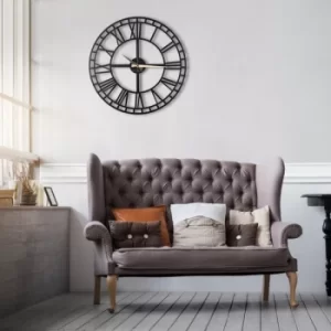 Classic Black Decorative Metal Wall Clock