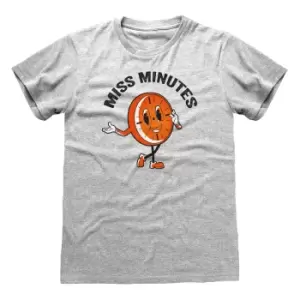 Image of Loki Unisex Adult Miss Minutes T-Shirt (M) (Heather Grey)