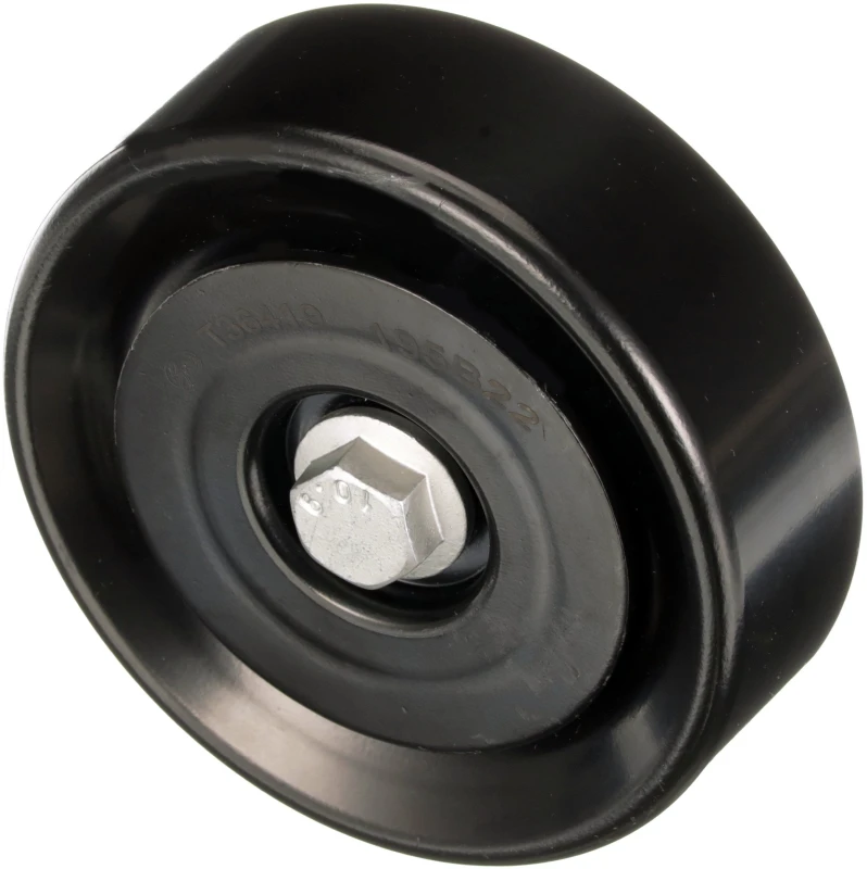 Image of GATES T36419 Idler Pulley Micro-V UNIQUE FIT Metal Deflection/Guide Pulley,v-ribbed belt (312)