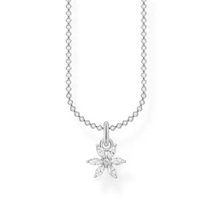 THOMAS SABO Silver CZ Flower Necklace