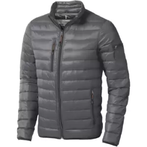 image of Elevate Mens Scotia Light Down Jacket (L) (Steel Grey)