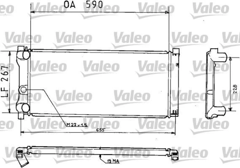 Image of Engine radiator VALEO 730473