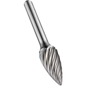 image of P613 12.7X6.0MM Carbide Pointed Tree Burr for Stainless Steel