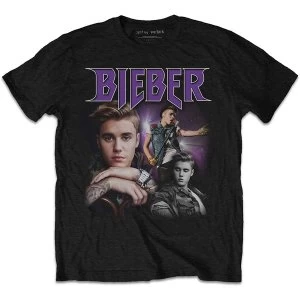 Image of Justin Bieber - JB Homage Unisex Large T-Shirt - Black