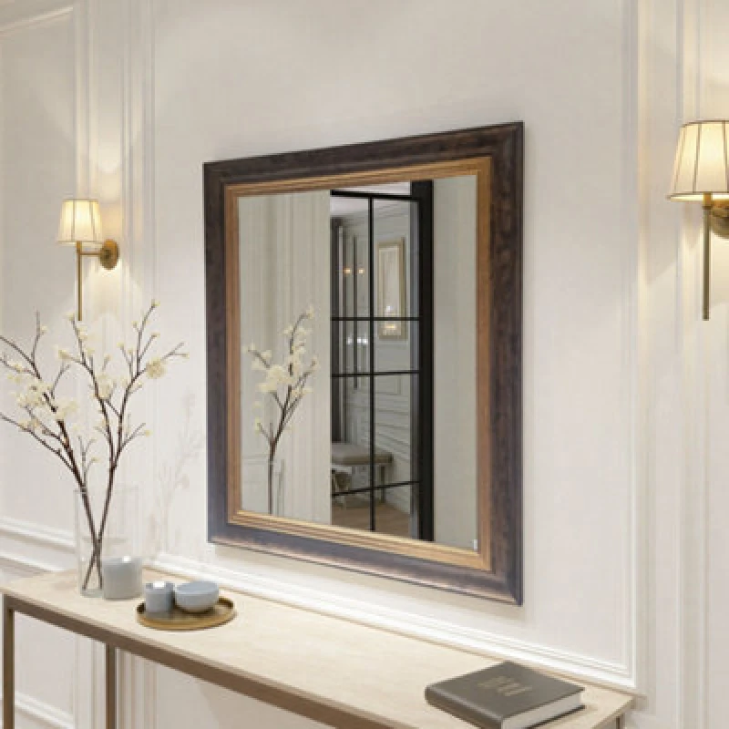 Image of Yearn Mirrors Yearn Classic Bronze Gold Bevelled Wall Mirror - Brown, Brown YG217/40X30