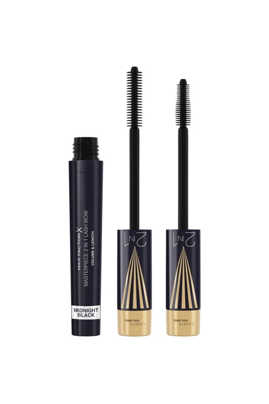 Image of Max Factor Masterpiece 2 In 1 Lash WOW Mascara Midnight Black unisex