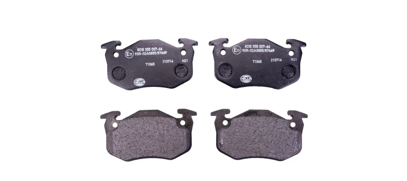 Image of HELLA Brake pad set HELLA 8DB 355 007-661