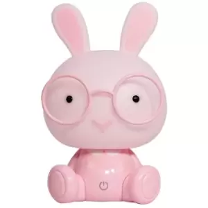 image of Onli Bunny Integrated LED Childrens Table Lamp, Pink