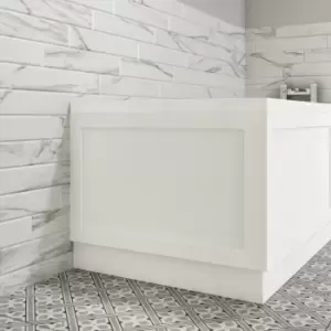 Image of Baxenden Matt White 800mm End Bath Panel